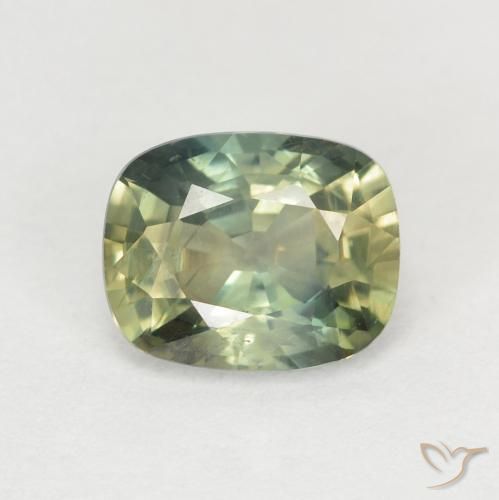 1.40ct Natural Multicolor Sapphire, Cushion, VS