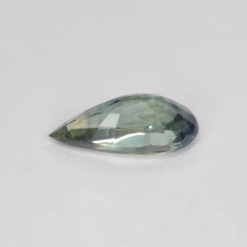 Sapphire Gemstone in 9.1 x 4.5 mm Size for Sale, Sapphire Stone in Deep Green Color