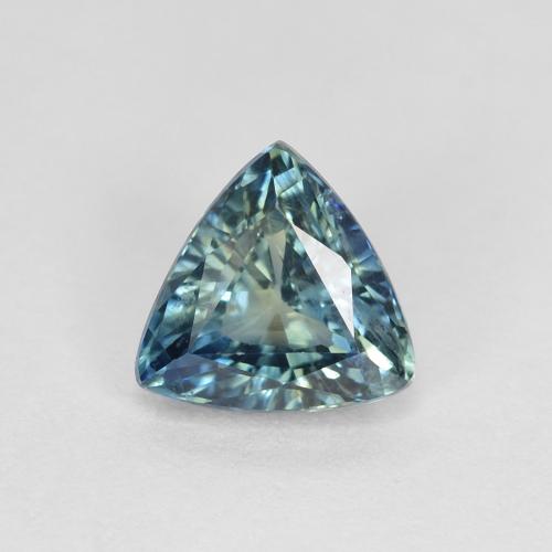 1.04 ct Blue Sapphire Gemstone, Sapphire Gem in Trillion Facet Shape for Sale.