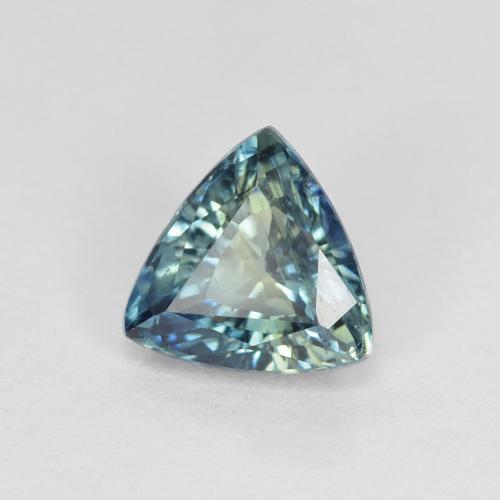 1.04 ct Blue Sapphire Stone, Natural Sapphire in Trillion Facet Shape for Sale