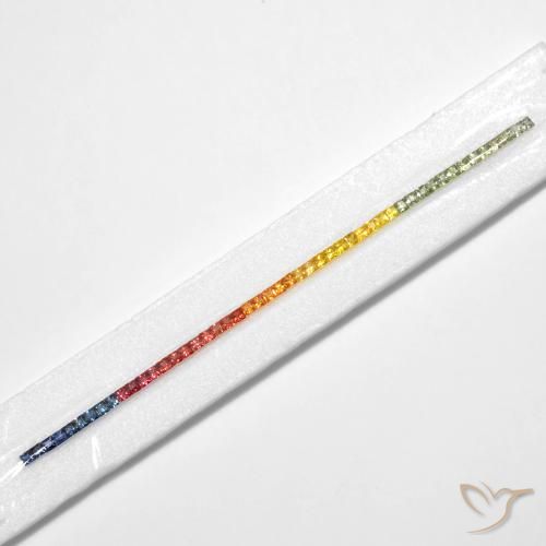 Sapphire Gemstones in 2.9 x 2.9 mm Size for Sale, Sapphire Stones in Multicolor Color