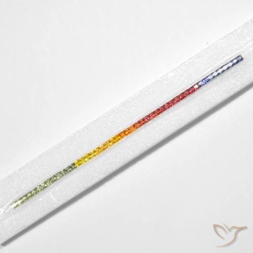 Sapphire Gemstones in 2.9 x 2.9 mm Size for Sale, Sapphire Stones in Multicolor Color