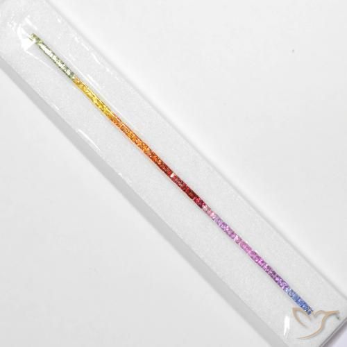 6.42ctw Natural Multicolor Sapphire, Square, VS