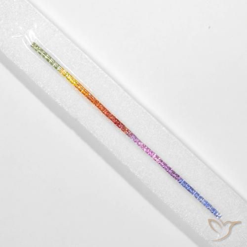 6.06ctw Natural Multicolor Sapphire, Square, VS