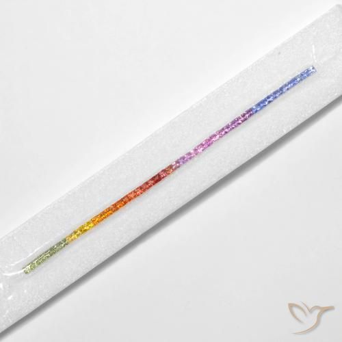 Sapphire Gemstones in 2.6 x 2.5 mm Size for Sale, Sapphire Stones in Multicolor Color