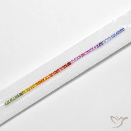 Sapphire Gemstones in 2.6 x 2.6 mm Size for Sale, Sapphire Stones in Multicolor Color