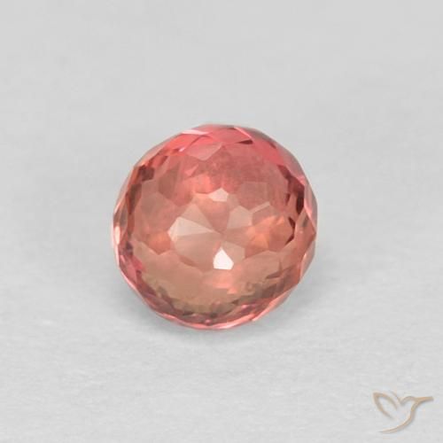 0.40ct Natural Light Red Sapphire, Round, VVS