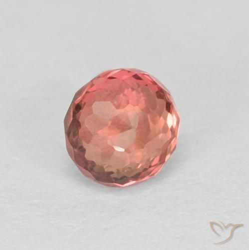 0.40 ct Red Sapphire Stone, Natural Sapphire in Round Mixed-Cut Shape for Sale