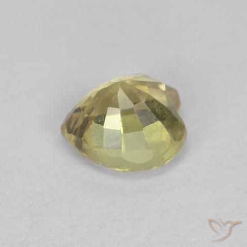 Sapphire Gemstone in 4.6 x 4.5 mm Size for Sale, Sapphire Stone in Warm Yellow Color