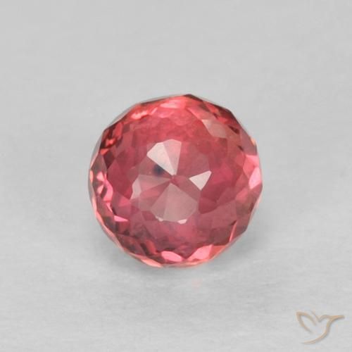 Saphir Rouge Tour 0,41 ct de Tanzanie, Dimension 3,7mm, Pierre gemme naturelle BE-Chauffé, pureté vvs-vs, 1 pièce de saphir round mixed-cut, dureté de Mohs de 9 convient aux bijoux de tous les jours, pierre de sagesse, Symbolise l'abondance et la prospérité, Photo A