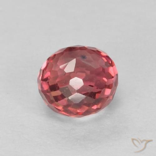 Sapphire Gemstone in 4 mm (calibrated) Size for Sale, Sapphire Stone in Pinkish Red Color