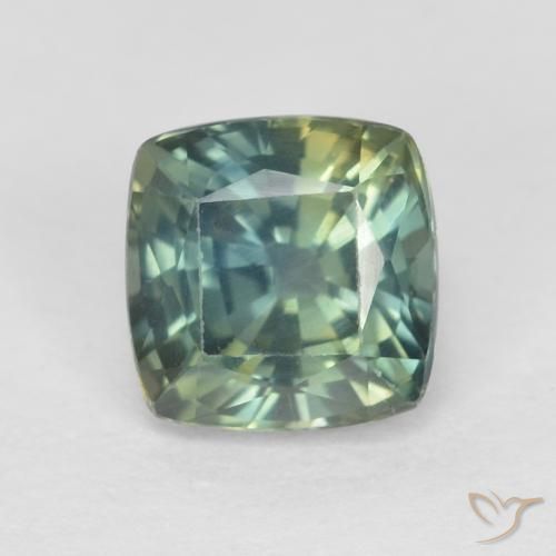 Saphir taille coussin en vrac de 1,02 ct, 5,4 x 5,3 mm de Madagascar, Photo A