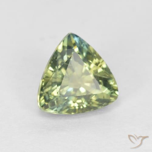 1.03 ct Multicolor Sapphire Stone, Natural Sapphire in Trillion Facet Shape for Sale