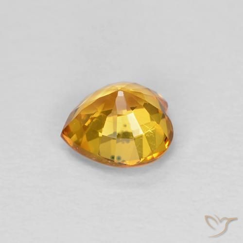 Sapphire Gemstone in 4.5 x 4.5 mm Size for Sale, Sapphire Stone in Dark Golden Color