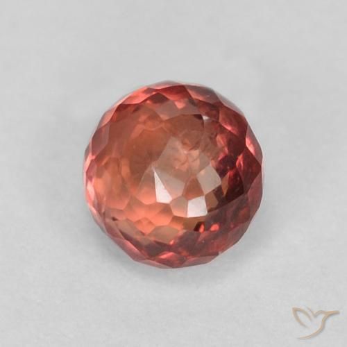 0.41 ct Pink Sapphire Stone, Natural Sapphire in Round Mixed-Cut Shape for Sale