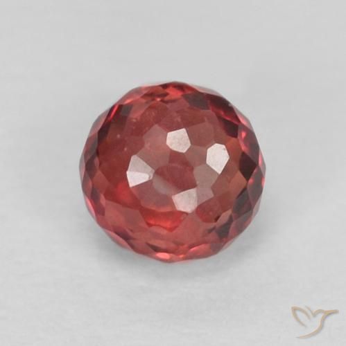 0.39ct Natural Intense Reddish Pink Sapphire, Round, VVS-VS