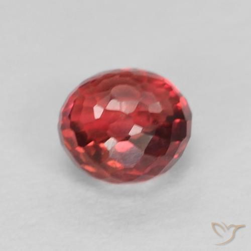 Sapphire Gemstone in 3.7 mm Size for Sale, Sapphire Stone in Intense Reddish Pink Color