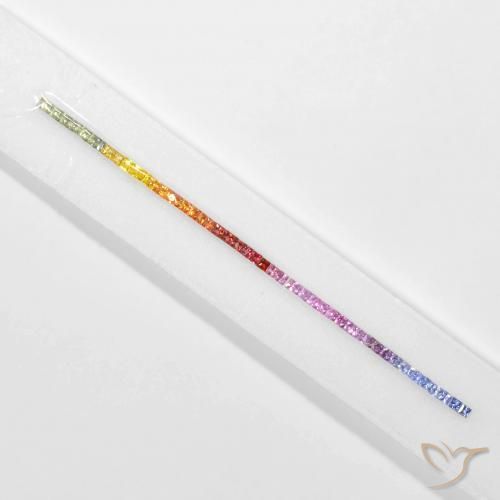 Sapphire Gemstones in 2.6 x 2.5 mm Size for Sale, Sapphire Stones in Multicolor Color