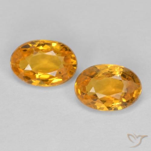 1.22ctw Natural Dark Orange-Gold Sapphire, Oval, VVS