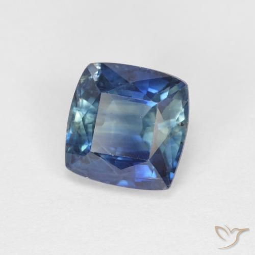 0.97 ct Multicolor Sapphire Stone, Natural Sapphire in Cushion-Cut Shape for Sale