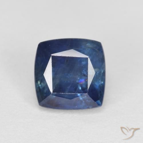 Saphir multicolore en vrac de 1,32 ct, taille coussin de 5,6 x 5,6 mm de Madagascar, Photo A