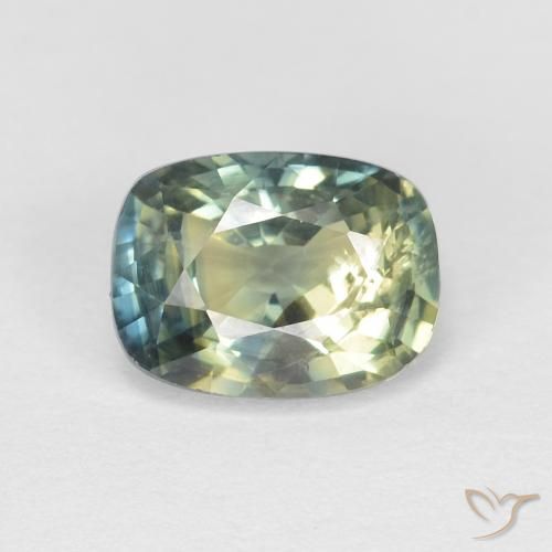 1.18ct Natural Multicolor Sapphire, Cushion, VS-SI, Photo A