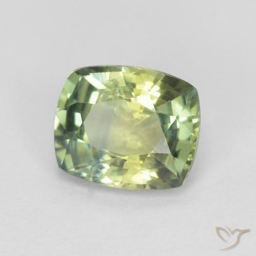 1.16 ct Multicolor Sapphire Stone, Natural Sapphire in Cushion-Cut Shape for Sale