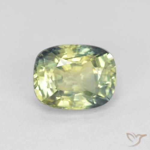 1.06ct Natural Multicolor Sapphire, Cushion, VVS-VS