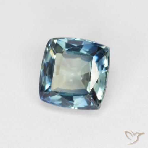 0.97 ct Multicolor Sapphire Stone, Natural Sapphire in Cushion-Cut Shape for Sale