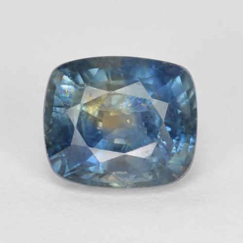 7,1 x 6,1mm Zaffiro multicolore Taglio a cuscino dal Madagascar, peso di 1,99 ct, pietra preziosa naturale Riscaldato in purezza VS, Zaffiro 1pz - il colore è Multicolore, durezza Mohs di 9 adatto per gioielli da indossare ogni giorno, Pietra portafortuna di settembre, Photo A