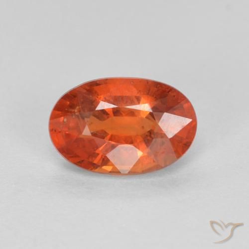 0.66ct Natural Intense Red Sapphire, Oval, VS
