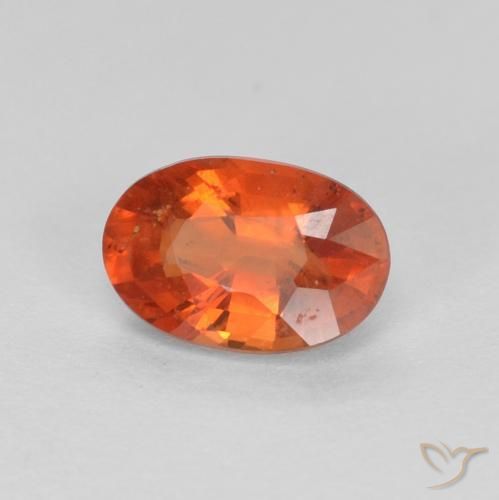 0.66 ct Red Sapphire Stone, Natural Sapphire in Oval Facet Shape for Sale