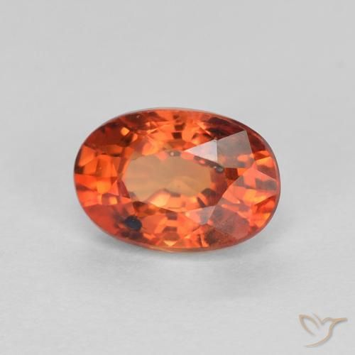 0.76 ct Red Sapphire Stone, Natural Sapphire in Oval Facet Shape for Sale