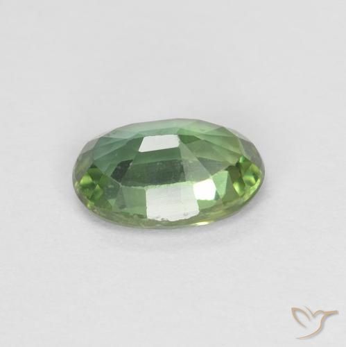 Sapphire Gemstone in 6 x 4 mm (calibrated) Size for Sale, Sapphire Stone in Forest Green Color