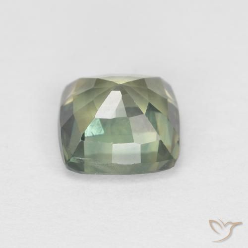 Sapphire Gemstone in 5.5 x 5.5 mm Size for Sale, Sapphire Stone in Blue-Green Color