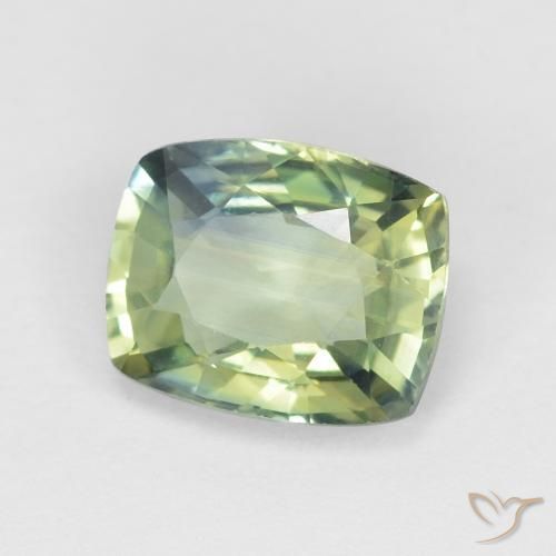 1.29 ct Multicolor Sapphire Stone, Natural Sapphire in Cushion-Cut Shape for Sale