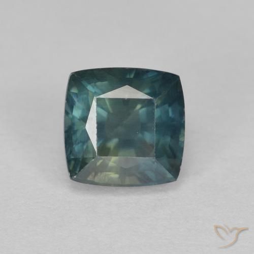 1.21ct Natural Teal Sapphire, Cushion, VS