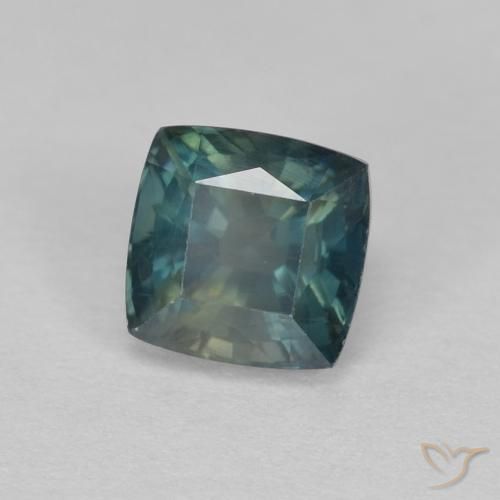 1.21 ct Blue Sapphire Stone, Natural Sapphire in Cushion-Cut Shape for Sale
