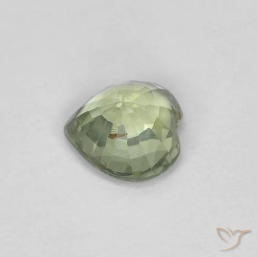 Sapphire Gemstone in 4.7 x 4.6 mm Size for Sale, Sapphire Stone in Light Green Color