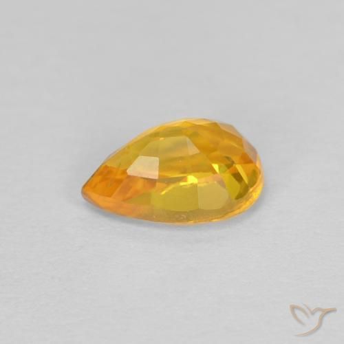 Sapphire Gemstone in 6 x 4 mm (calibrated) Size for Sale, Sapphire Stone in Golden Color