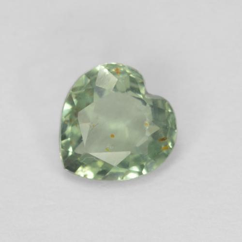 0,41 ct herzschliff grüner Saphir aus Tansania, Größe 4,6 x 4,6mm, natürlicher Edelstein, VS Reinheit, 1 Stück herzschliff Saphir, Mohs-Härte von 9 Geeignet für den täglichen Gebrauch im Schmuck , September Geburtsstein, Photo A