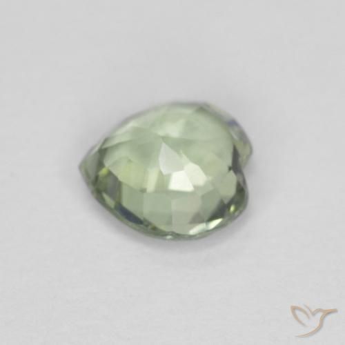 Sapphire Gemstone in 4.6 x 4.5 mm Size for Sale, Sapphire Stone in Light Green Color