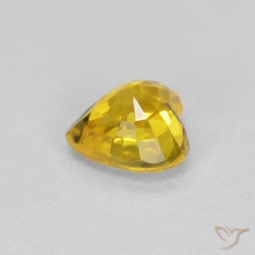 Sapphire Gemstone in 4.3 x 4.2 mm Size for Sale, Sapphire Stone in Golden Color