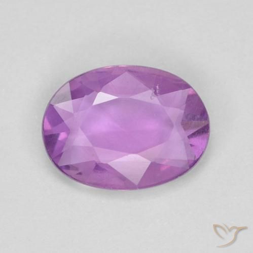 Zaffiro viola da 0,65 ct, taglio ovale da 6,8 x 5,1 mm, proveniente dal Madagascar, Photo A