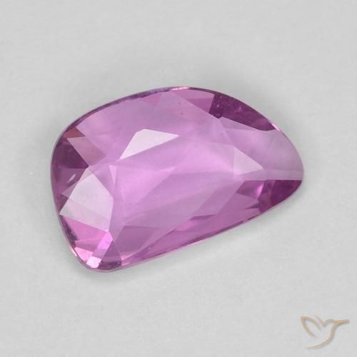 0.57 ct Purple Sapphire Stone, Natural Sapphire in Fancy Cut Shape for Sale