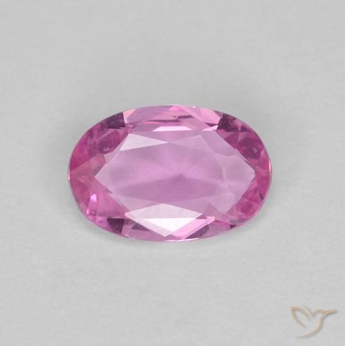 0.41ct Natural Deep Pink Sapphire, Oval, VVS-VS