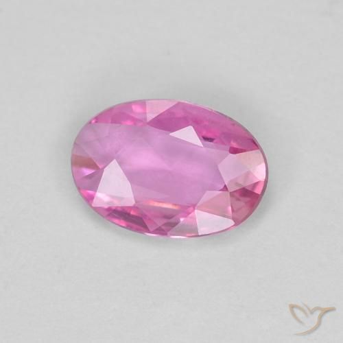 0.39 ct Pink Sapphire Stone, Natural Sapphire in Oval Facet Shape for Sale