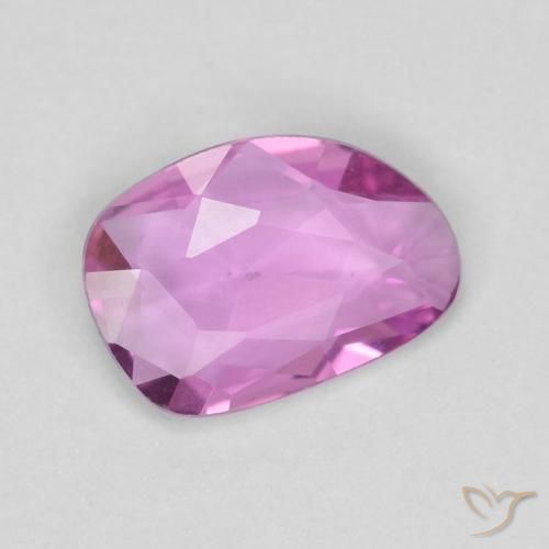 0.55 ct Purple Sapphire Stone, Natural Sapphire in Fancy Cut Shape for Sale