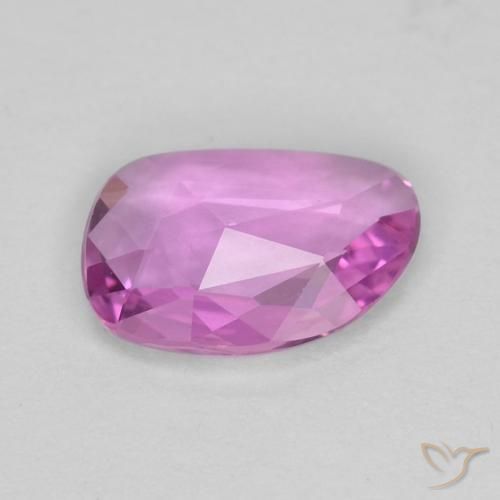 Sapphire Gemstone in 7 x 5 mm (calibrated) Size for Sale, Sapphire Stone in Deep Pinkish Purple Color