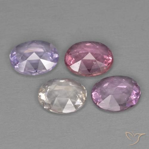 Sapphire Gemstones in 5.9 x 4.9 mm Size for Sale, Sapphire Stones in Multicolor Color